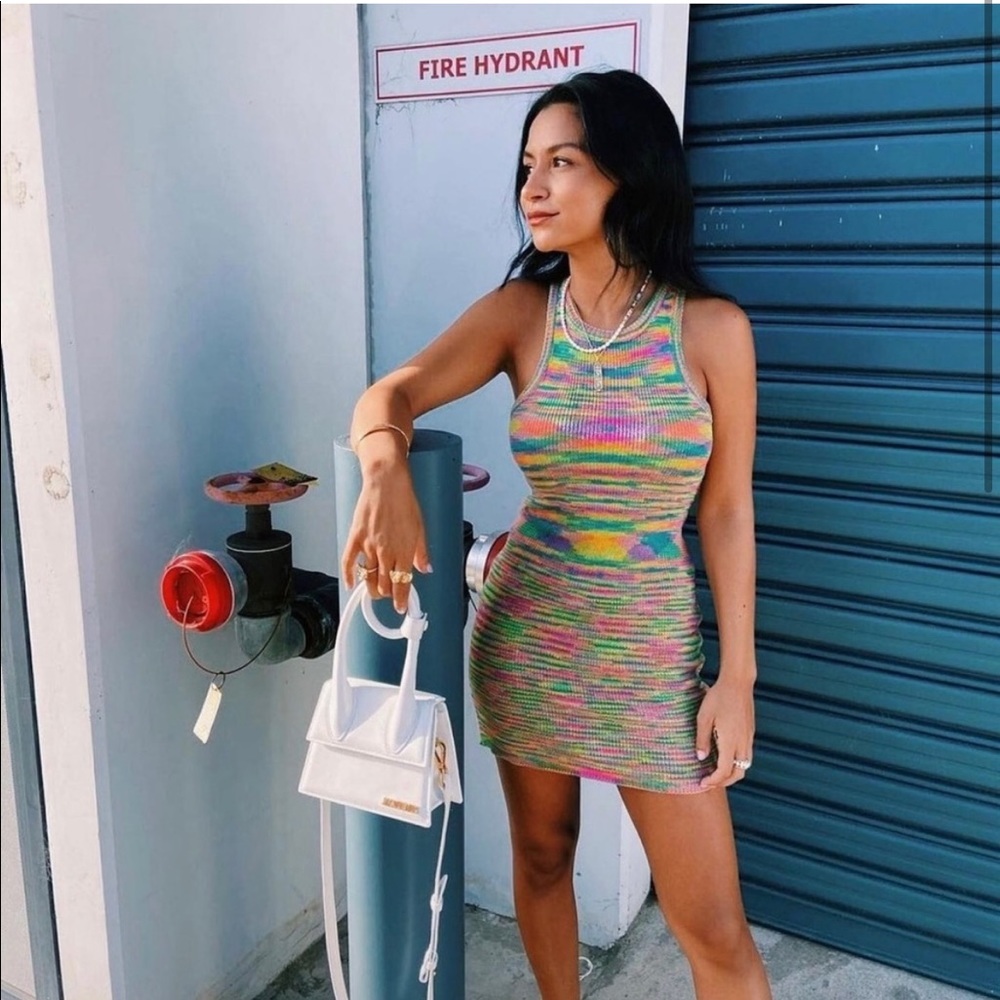 verge girl on the horizon knit mini dress